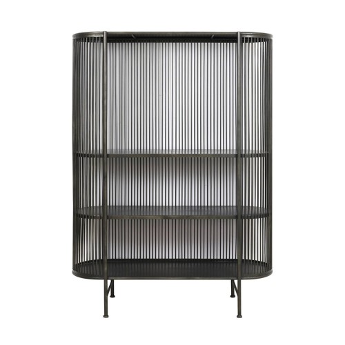 Cabinet ouvert 119x40x161 cm YINTHE noir