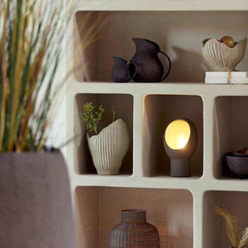 Cabinet 110x35x190 cm NAHUA beige