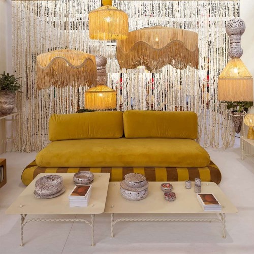 Sofa Circus Velours Camel/Tabac