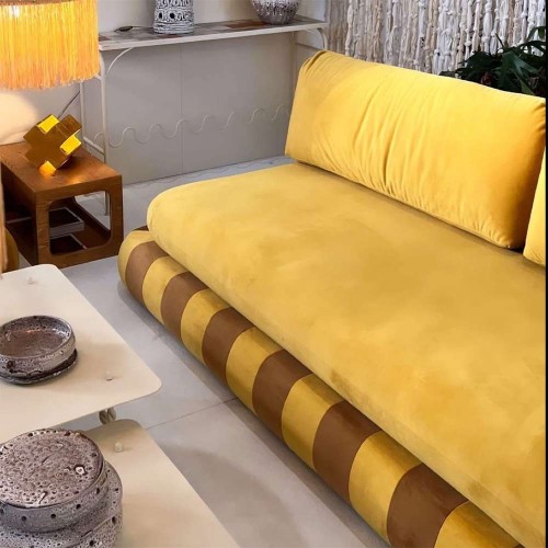 Sofa Circus Velours Camel/Tabac