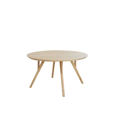 Mesa de comedor QUENZA de madera de mango natural Ø120x76 cm light and living