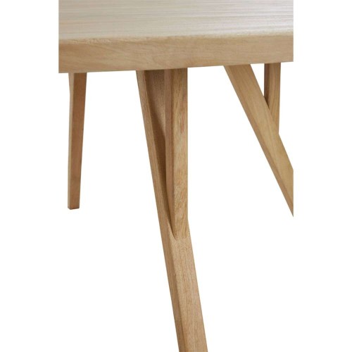 QUENZA eettafel van mangohout naturel Ø120x76 cm