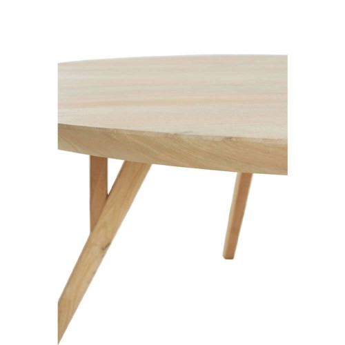 Table à manger Ø120x76 cm QUENZA bois mangue naturel