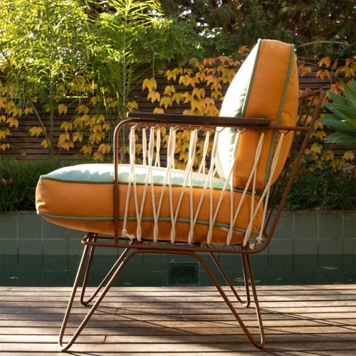 Outdoor Croisette Sessel Gestreift