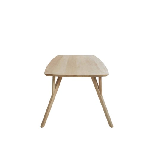 Mesa de comedor QUENZA de madera de mango natural 200x100x76 cm