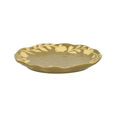 Dessert plate ROMANCE DIA 20.3 x H 2 cm - cumin Pomax