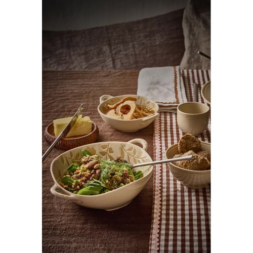 Bowl ROMANCE L 24.5 x W 18.5 x H 6 cm - slatted