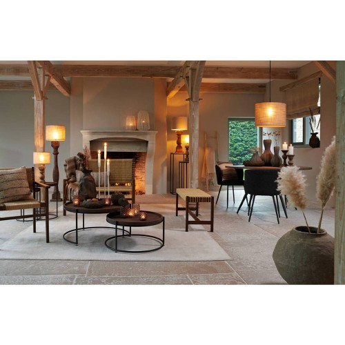 Silla rizada ELYNA 56x55x79 cm negro-mate