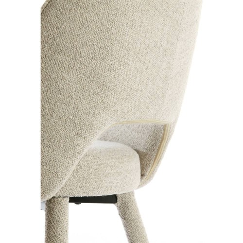 Chaise 57x51x84 cm DJESLIN gris clair