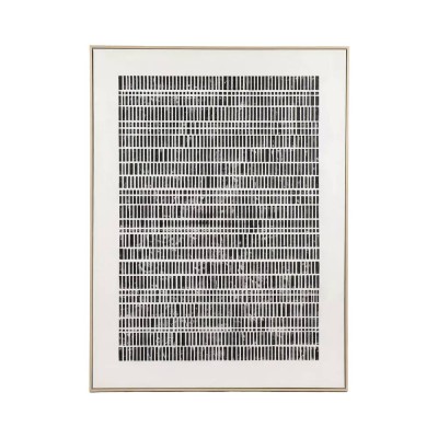 Canvas met WIT frame L 90 x B 5 x H 120 cm - zwart/wit Pomax