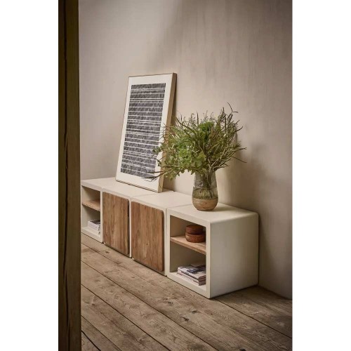 Lienzo con bastidor BLANCO L 90 x An 5 x Al 120 cm - blanco/negro