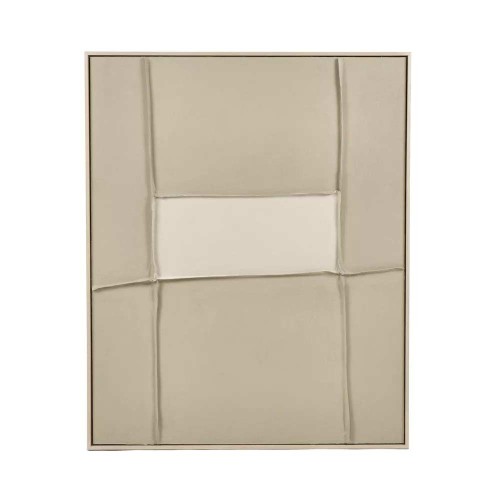 Toile avec cadre BLANCHE L 80 x W 5 x H 100 cm - sable