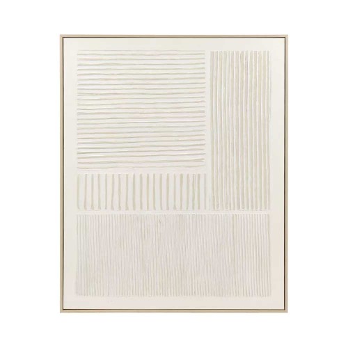 Lienzo con bastidor BLANCO L 80 x A 5 x A 100 cm - blanco