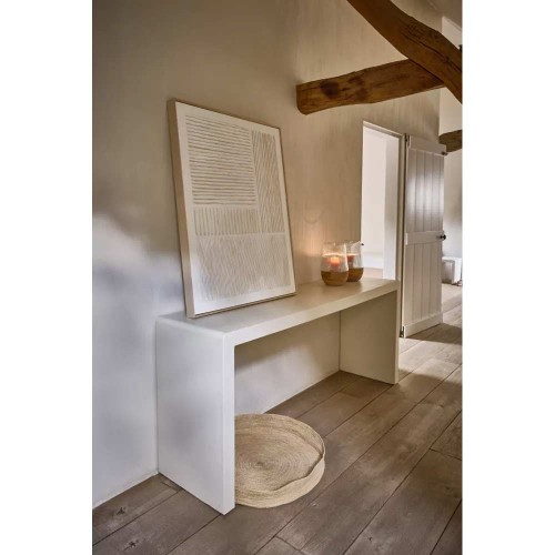 Canvas met WIT frame L 80 x B 5 x H 100 cm - wit