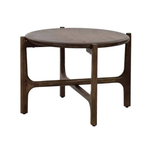 Bijzettafel CABANE DIA 55 x H 40 cm - walnoot