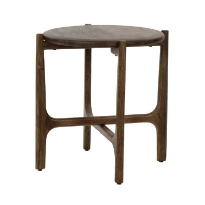 Table d'appoint CABANE DIA 45 x H 50 cm - noyer Pomax
