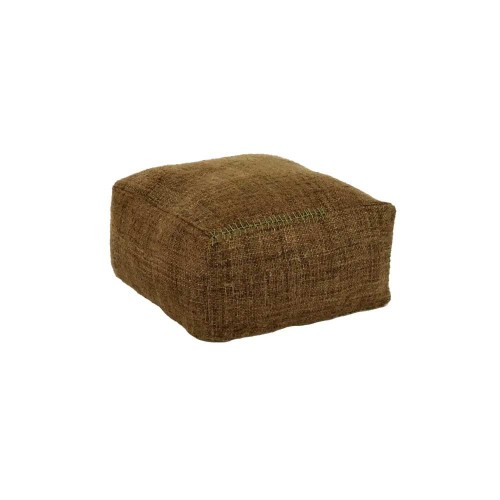 Pouf AYALA L 60 x W 60 x H 30 cm - brun
