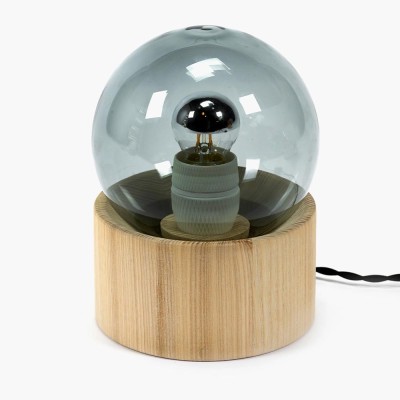 Lampada da tavolo grigio fumo