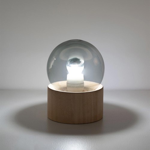 Smoked grey table lamp