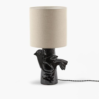 Lampe de table Paloma Noir - Beige