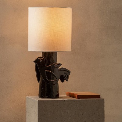Lampe de table Paloma Noir - Beige 2