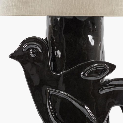 Lampada da tavolo Paloma Nero - Beige