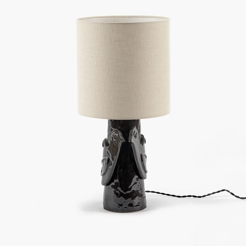 Lampada da tavolo Paloma Nero - Beige