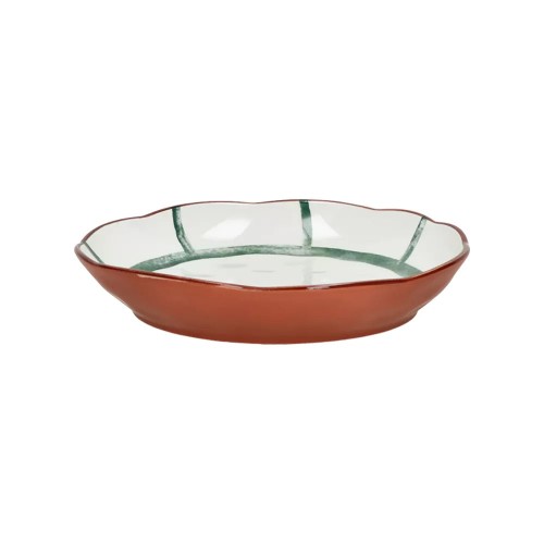 MYKONOS salad bowl DIA 20 x H 3.5 cm - green