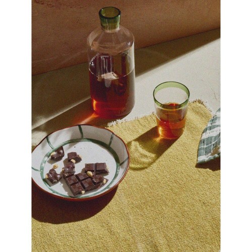 MYKONOS slakom DIA 20 x H 3,5 cm - groen