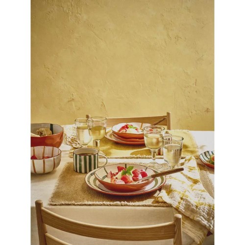 MYKONOS salad bowl DIA 20 x H 3.5 cm - green