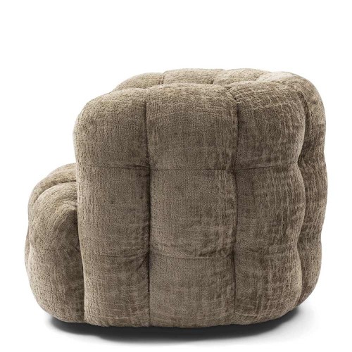 Arosa draaifauteuil, opengewerkt, taupe