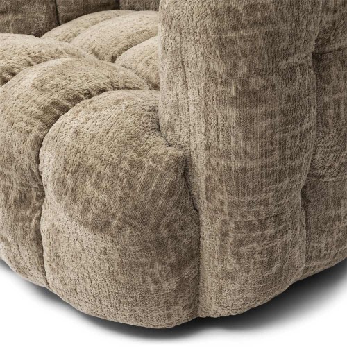 Fauteuil pivotant Arosa, tissage ouvert, taupe