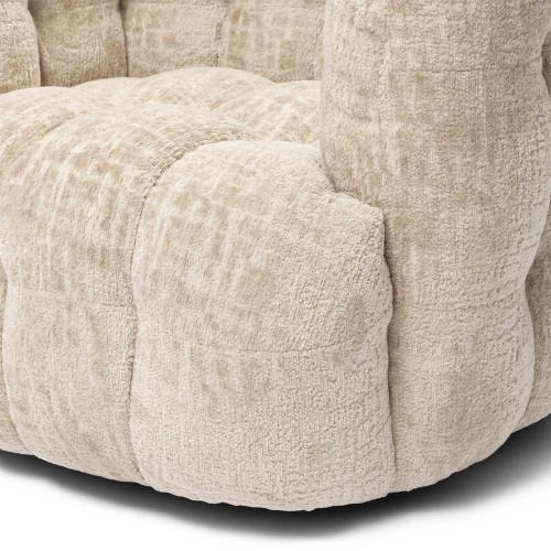 Arosa swivel armchair, open weave, natural