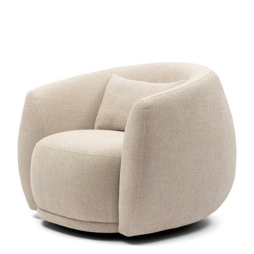 Fauteuil pivotant Leonardo, Naturel