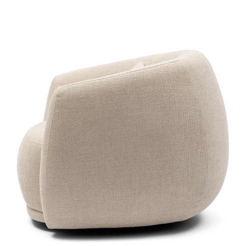 Leonardo swivel armchair, Natural