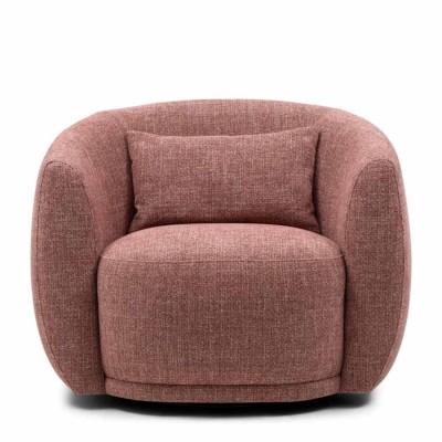 Leonardo draaibare fauteuil, Koraal roze Riviera Maison