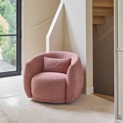 Leonardo draaibare fauteuil, Koraal roze 2