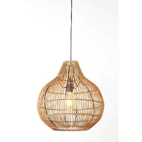 Hanglamp Ø40x41,5 cm PACINO donkerbruin rotan