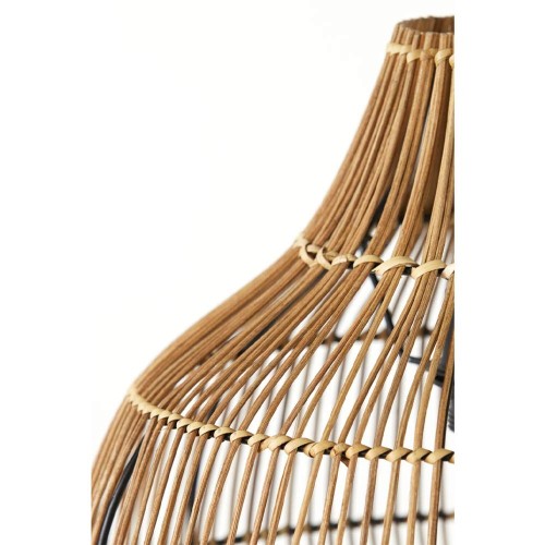 Lampada a sospensione Ø40x41,5 cm PACINO in rattan marrone scuro