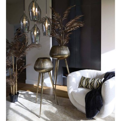 Footed pot Ø44x124 cm MARIELLE gold light and living
