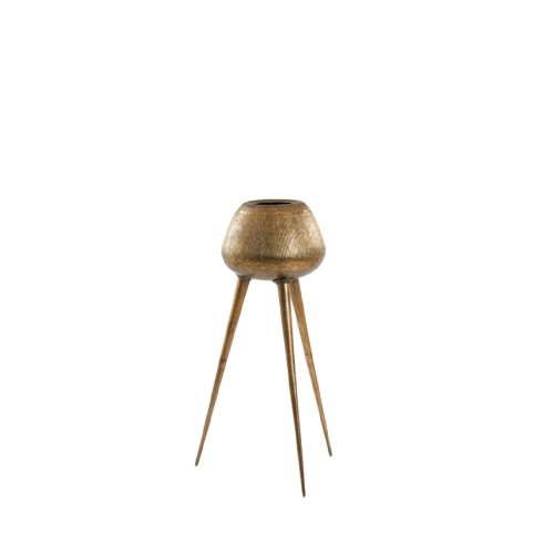 Footed pot Ø44x124 cm MARIELLE gold