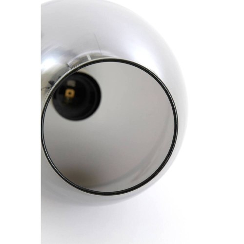 Hanglamp LUKARO antiek brons gerookt glas