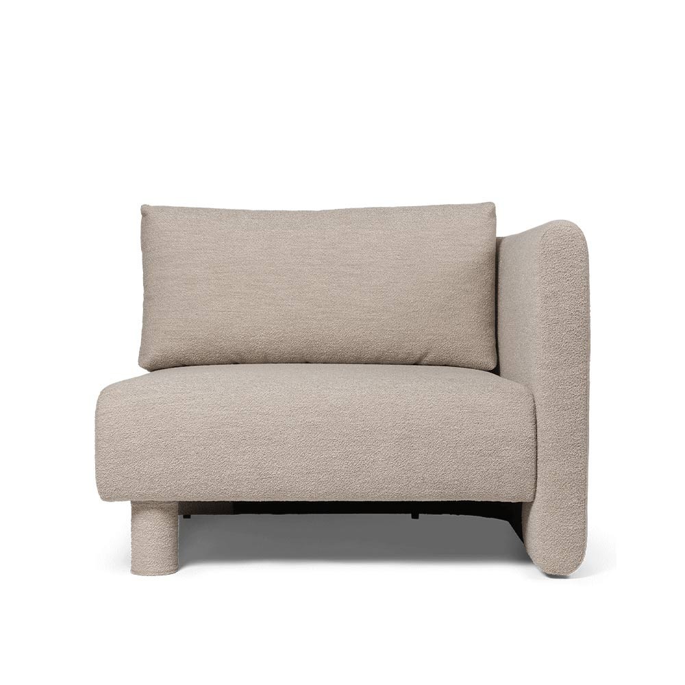 Sofa Dase Armlehne rechts Soft Bouclé