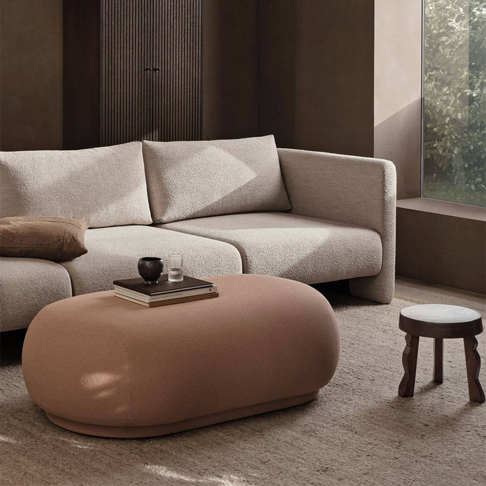 Sofa Dase Rechte Armleuning Zacht Bouclé