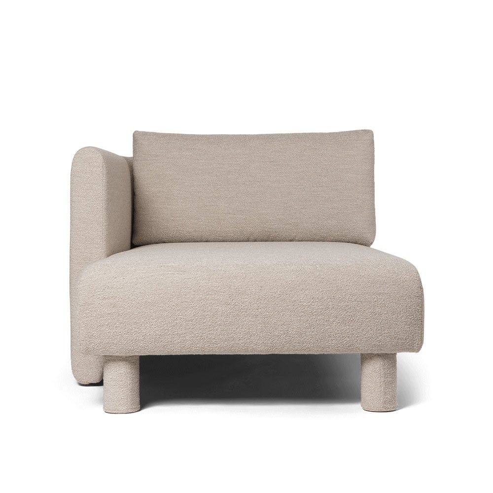 Divano Dase Méridienne Left Soft Bouclé