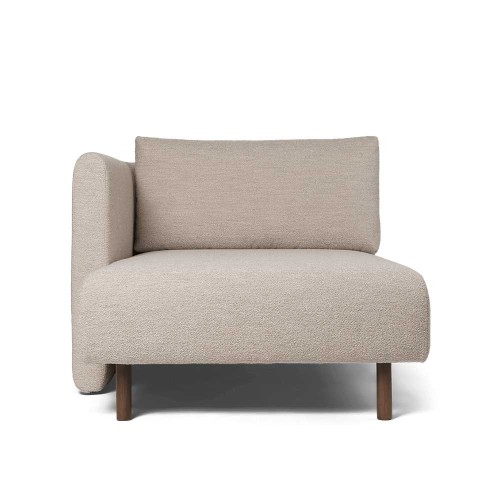 Sofa Dase Méridienne Links Zacht Bouclé