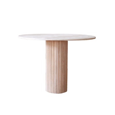 100cm travertine high table Them