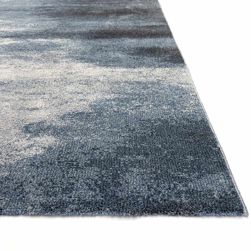 Pacifik blauw vloerkleed Edito Paris