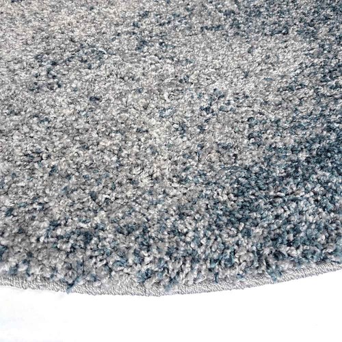 Round blue Pacifik rug Edito Paris