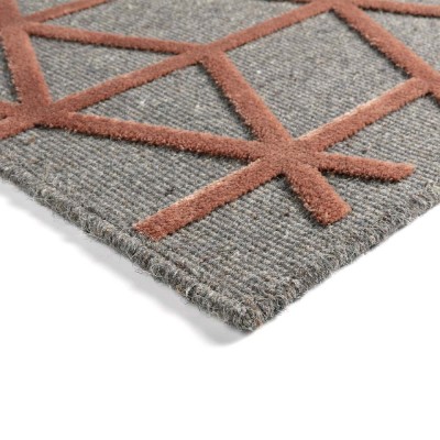 Tapis Chiara 826 - gris/rouge 2